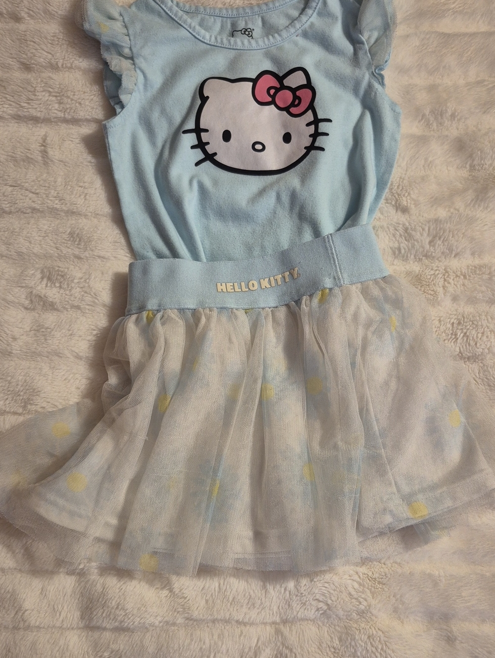 Hello Kitty Light Blue and Pink Tulle Dress Set - Picture 8 of 8